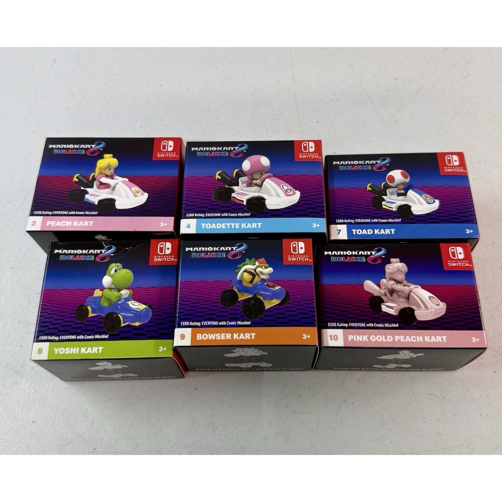 McDonald's Mariokart 8 Happy Meal 2025 Lot Of  6  Sealed  *BRAND NEW*